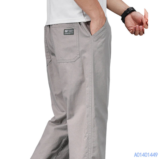 Pantaloni casual da uomo, taglia grande, vestibilità ampia