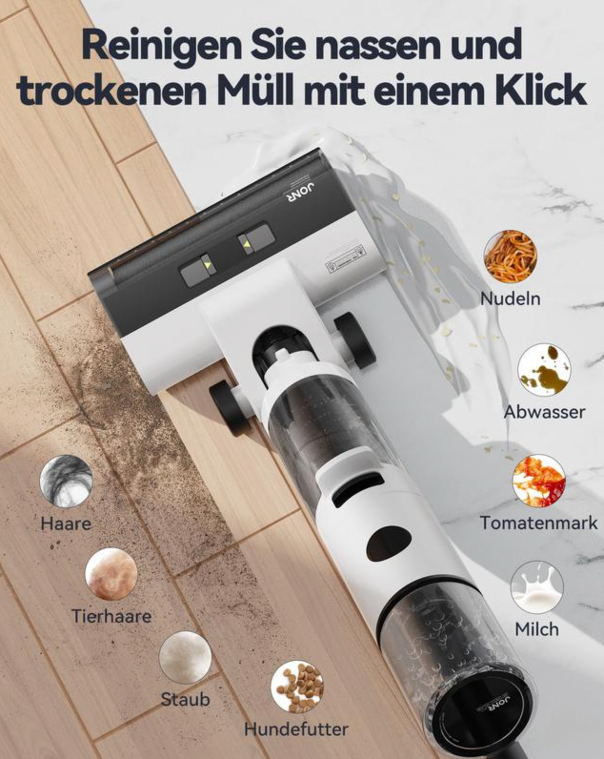 JONR ED12 Akku-Nass-Trockensauger