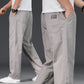 Pantaloni casual da uomo, taglia grande, vestibilità ampia